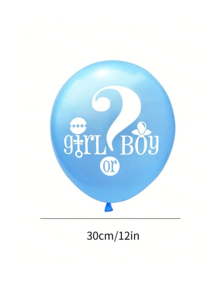 Gender Reveal Party Decorations Set of 10 12" Balloons 5 Pink and 5 Blue Perfect for adding a special festive touch to your party - Image 5