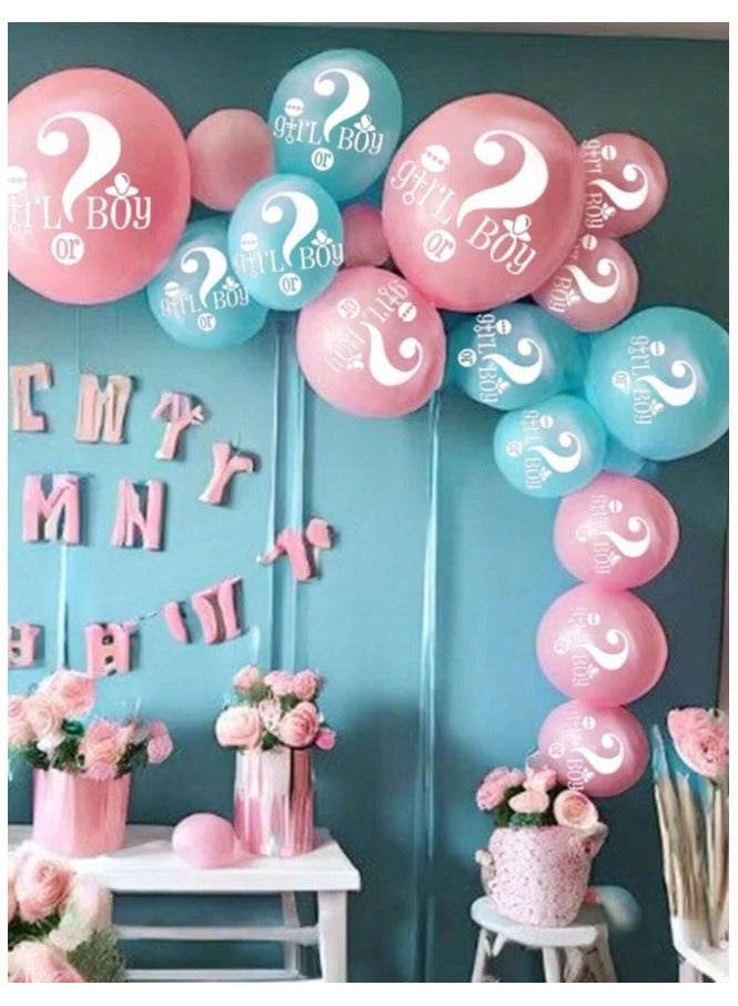 Gender Reveal Party Decorations Set of 10 12" Balloons 5 Pink and 5 Blue Perfect for adding a special festive touch to your party - Image 2