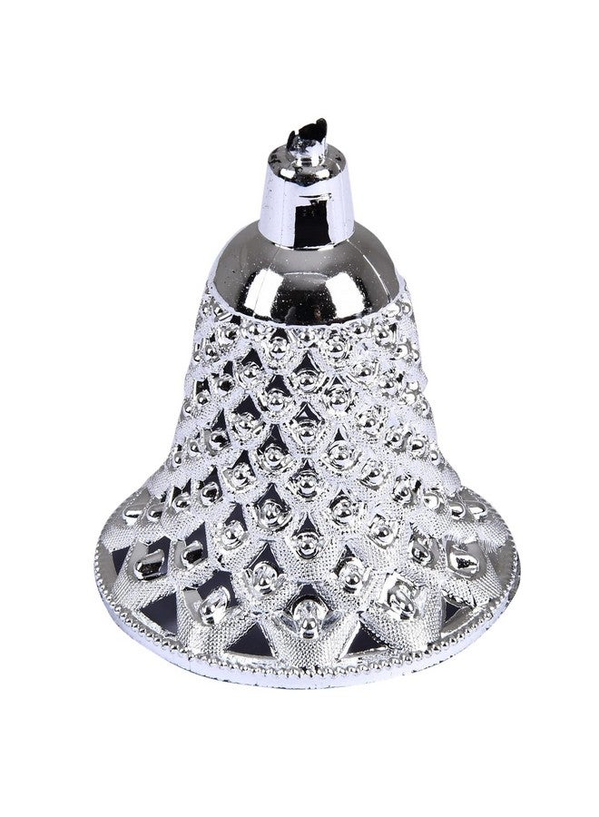 Improvhome 2.5inches Long Plastic Jali Bells for Festival, Home Decoration (Silver, Pack of 12) - Image 3