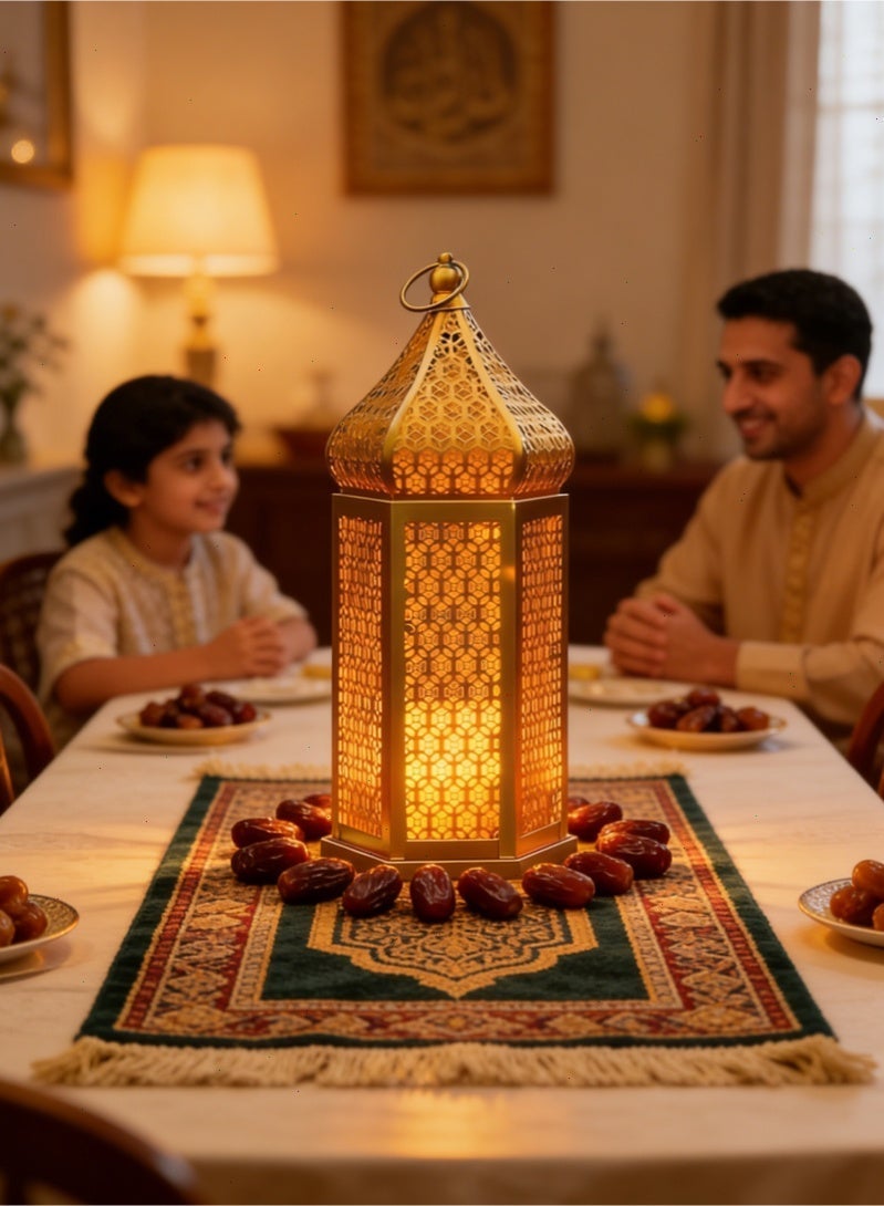 بوميفار فانوس رمضان ، فانوس مغربي أضواء زخرفية للزينة الرمضانية ، معلقة ، فناء خارجي أو شرفة ، ديكور منزلي داخلي - Image 2
