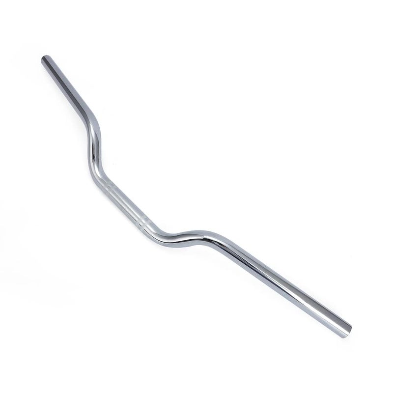 Alpha Rider 7/8" 22mm Drag Style Bar Handlebar For Honda Kawasaki Suzuki Yamaha Ducati Aprilia Buell Triumph - Silver Metal