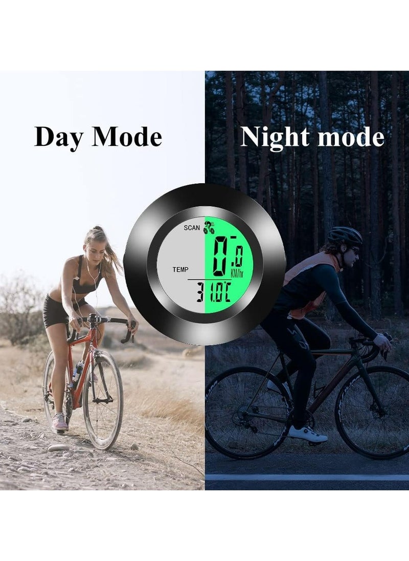 CMGTYYD Bicycle Computer Multifunctional Waterproof Odometer, Bike Speedometer, Cycling Speed Tracker with 3-Colour Backlit Display, with 20 Functions and Auto on/off, for Outdoor & Indoor Tracking  - Image 2