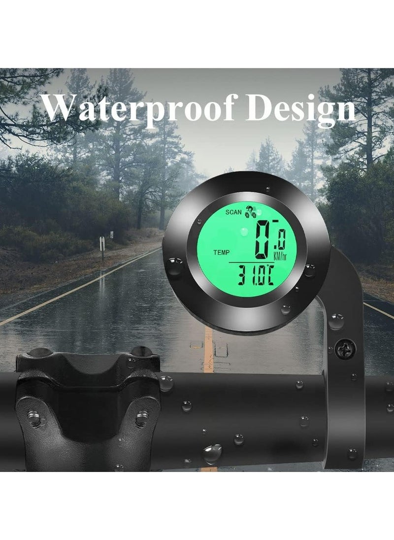 CMGTYYD Bicycle Computer Multifunctional Waterproof Odometer, Bike Speedometer, Cycling Speed Tracker with 3-Colour Backlit Display, with 20 Functions and Auto on/off, for Outdoor & Indoor Tracking  - Image 4