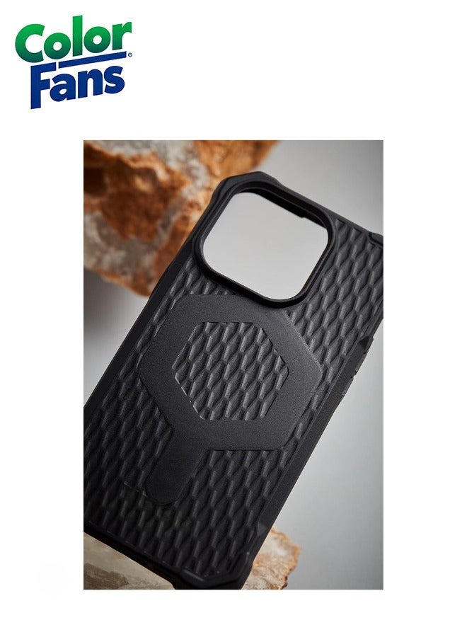 كولور فانس جراب Essential Armor MagFit لهاتف آيفون 14 بلس - غطاء واقٍ قوي - أسود - Image 4