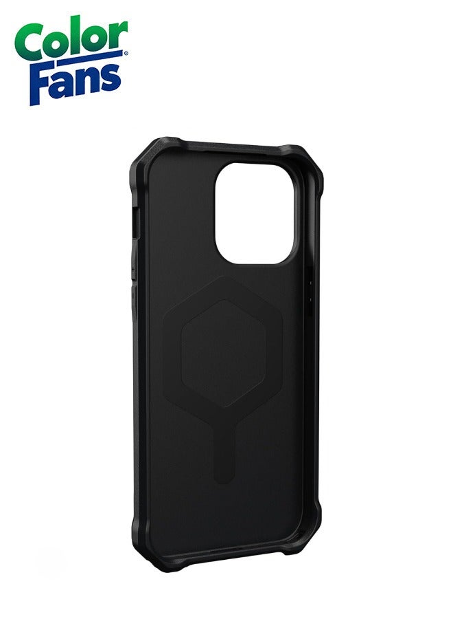 كولور فانس جراب Essential Armor MagFit لهاتف آيفون 14 بلس - غطاء واقٍ قوي - أسود - Image 3