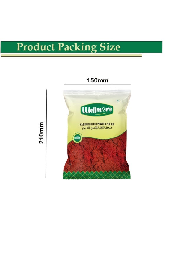 Wellmore Kashmiri Chilli Powder 200 gm - Image 2