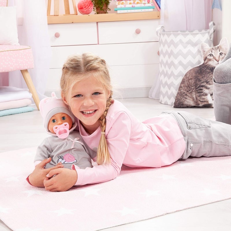Bayer Design First Words 15" Baby Doll in Grey - Image 5