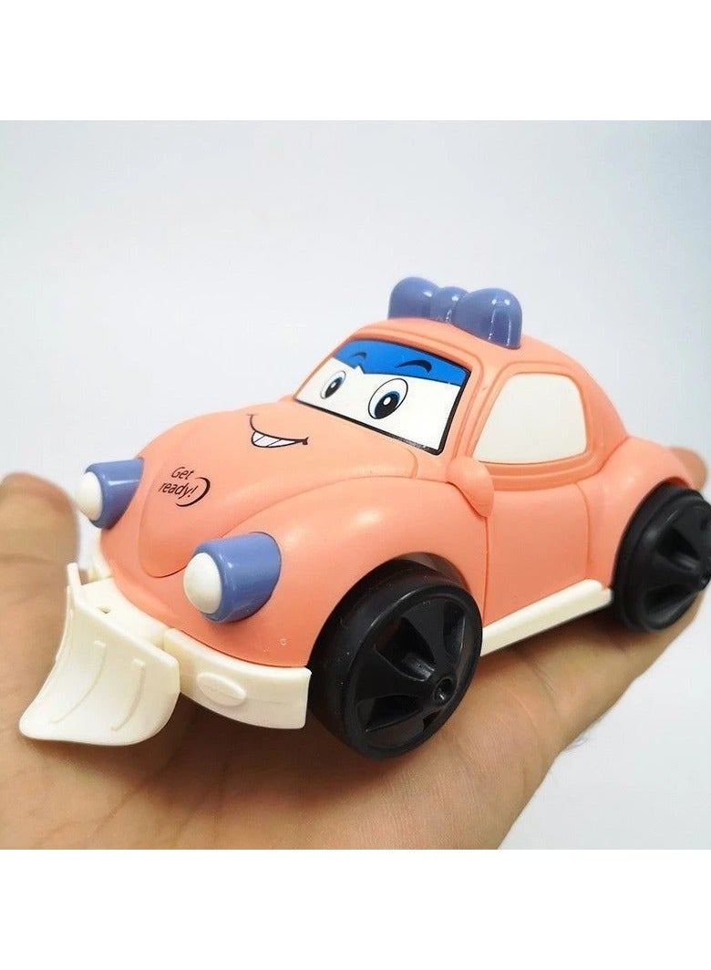 Unbreakable Cartoon Robot Car – Push & Pull Mini Transforming Racing Toy for Kids, Friction Powered, Educational Toy for Boys & Girls  - Image 1
