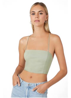FOREVER 21 Crisscross Lace-Back Cropped Cami  - Image 1