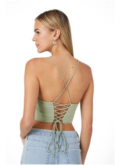 FOREVER 21 Crisscross Lace-Back Cropped Cami  - Image 3