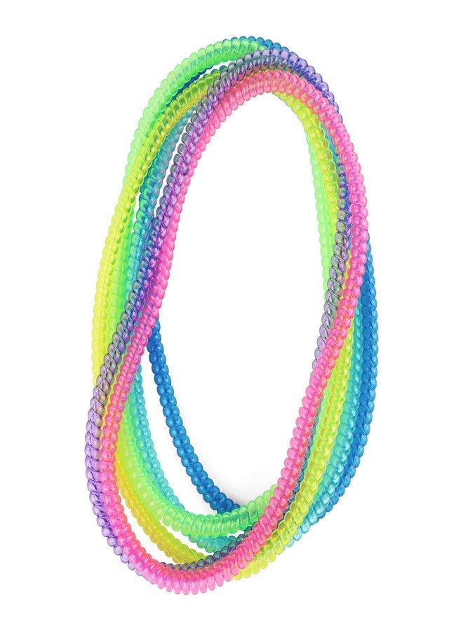 Sallurna Sensory Fidget Necklace for Boys and Girls, 6 Pack Stretch Coil Necklaces for Kids with Autism ADHD SPD, Oral Motor Aids Toys Reduce Fidgeting for Kids - Image 1