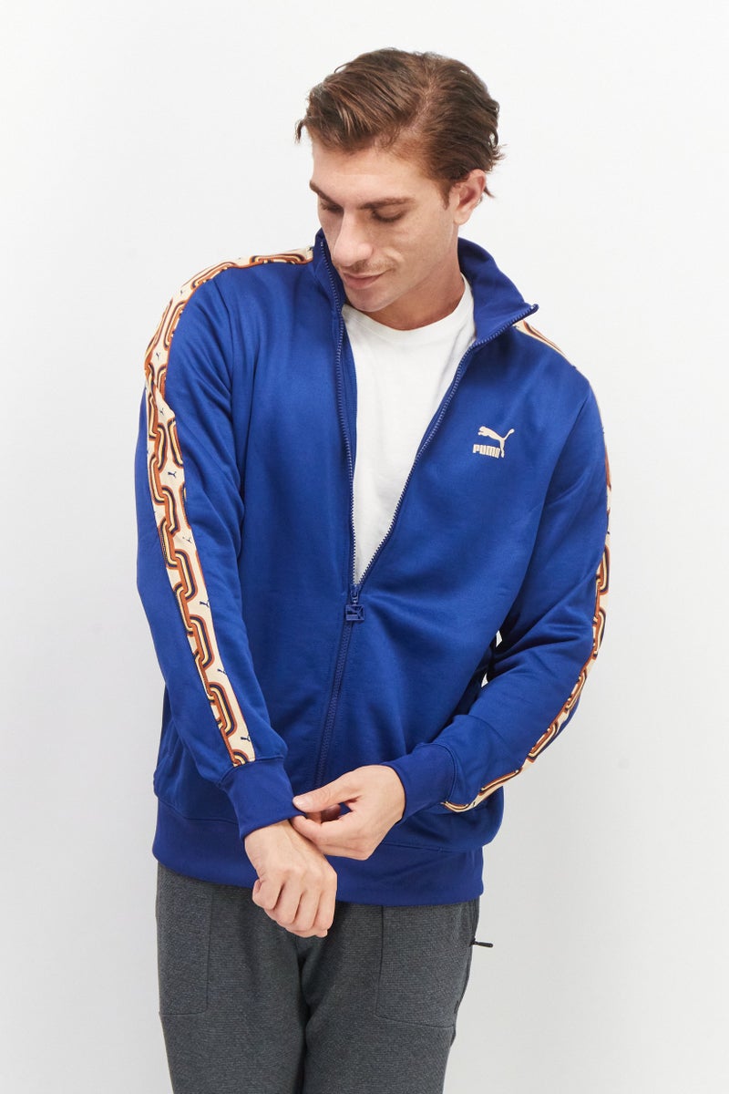 PUMA Men Sportswear Fit Long Sleeve Training Sweatshirt, Blue  - Image 1