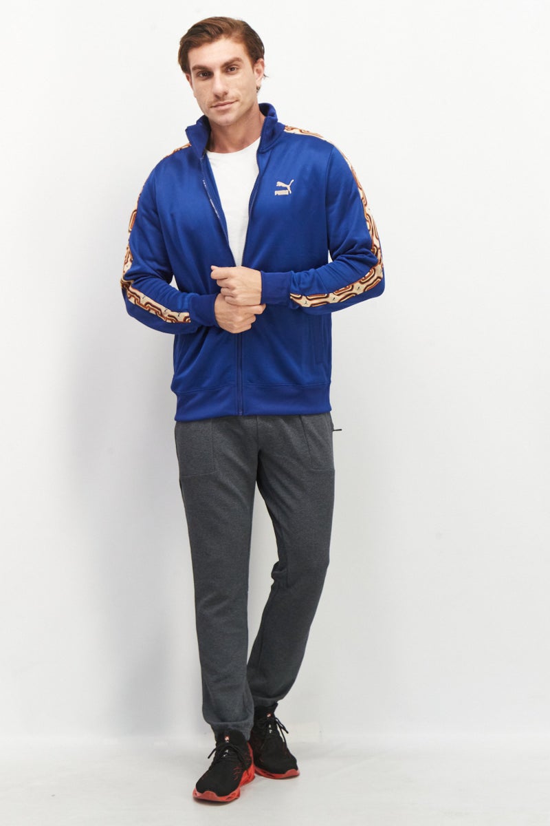 PUMA Men Sportswear Fit Long Sleeve Training Sweatshirt, Blue  - Image 3