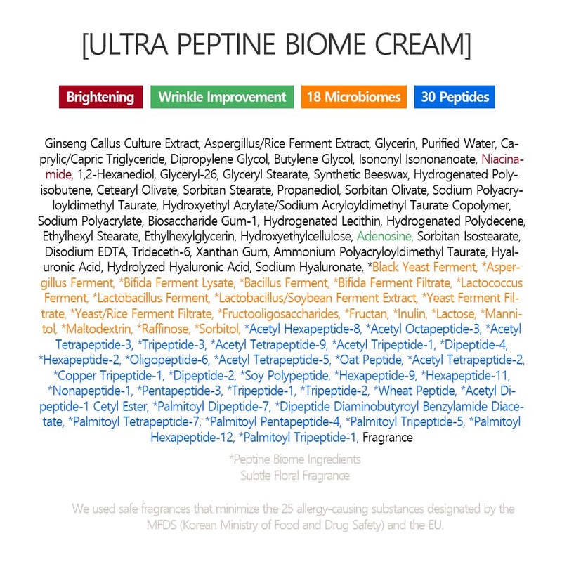 SWANICOCO Ultra Peptine Biome Cream Deep Hydration Anti Aging Skin Firmness Skin Nutrient Barrier Care with Hyaluronic Acid & Niacinamide Korean Skincare, Stocking Stuffer 50ml 1.7 Fl Oz - Image 4