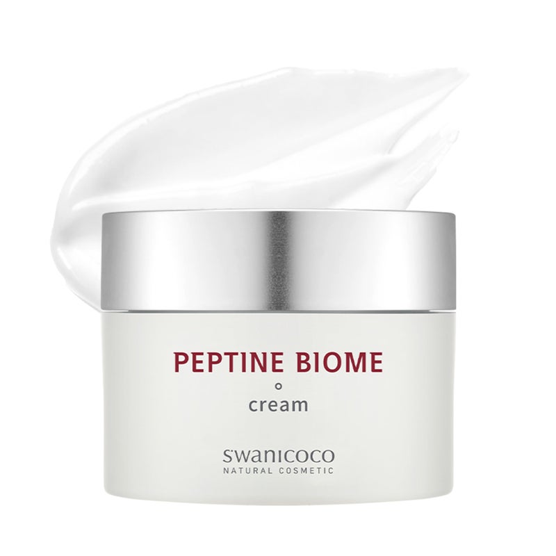 SWANICOCO Ultra Peptine Biome Cream Deep Hydration Anti Aging Skin Firmness Skin Nutrient Barrier Care with Hyaluronic Acid & Niacinamide Korean Skincare, Stocking Stuffer 50ml 1.7 Fl Oz - Image 1