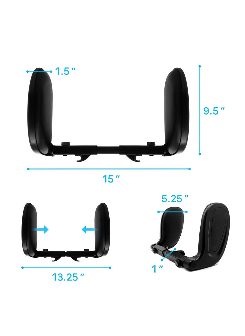 Ostin Ostin Adjustable Car Seat Pillows Head and Neck SupportTwo Side Adjustable Memory Foam UShaped Cars Seat Headrests for Most Car Seats  - Image 4