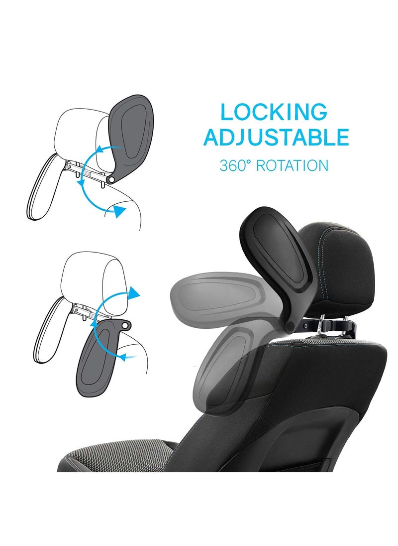 Ostin Ostin Adjustable Car Seat Pillows Head and Neck SupportTwo Side Adjustable Memory Foam UShaped Cars Seat Headrests for Most Car Seats  - Image 2