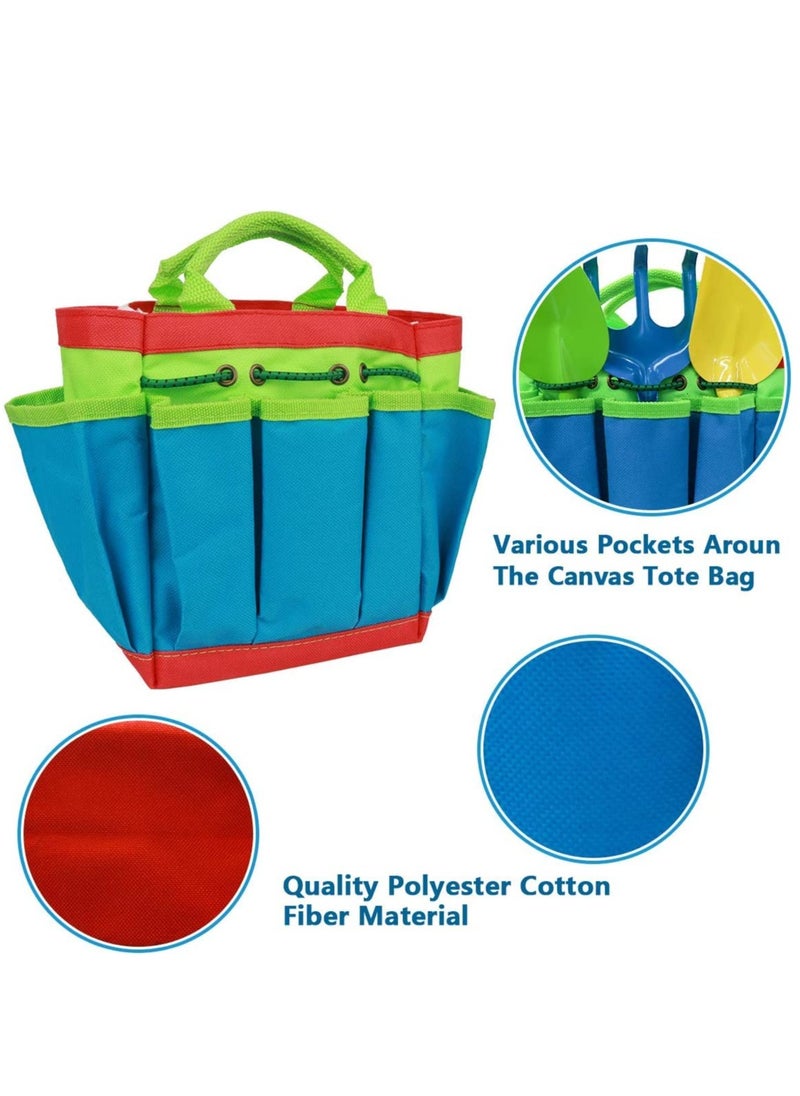 Arabest - Kids Gardening Tools - Toddler Garden Tools Set - Shovel, Rake, Trowel, Watering Can, Gardening Gloves - Garden Toys Gift for Preschool Boys & Girls (green) - Image 1