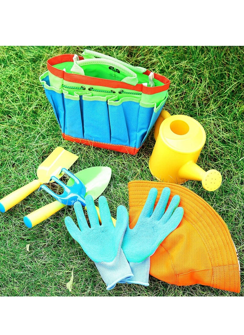 Arabest - Kids Gardening Tools - Toddler Garden Tools Set - Shovel, Rake, Trowel, Watering Can, Gardening Gloves - Garden Toys Gift for Preschool Boys & Girls (green) - Image 1
