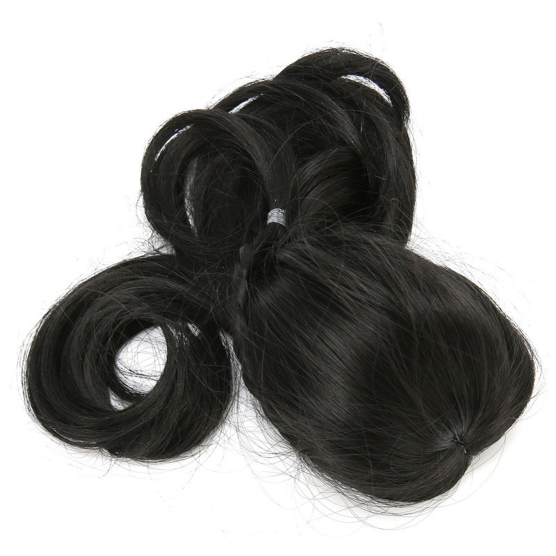 Doll Hair Wig 15.5-17Cm Black Big Wave Shape - Simulation Scalp High Temperature Synthetic Hair Wig for 1/6 Scale Dolls, Doll Enthusiasts - Image 5