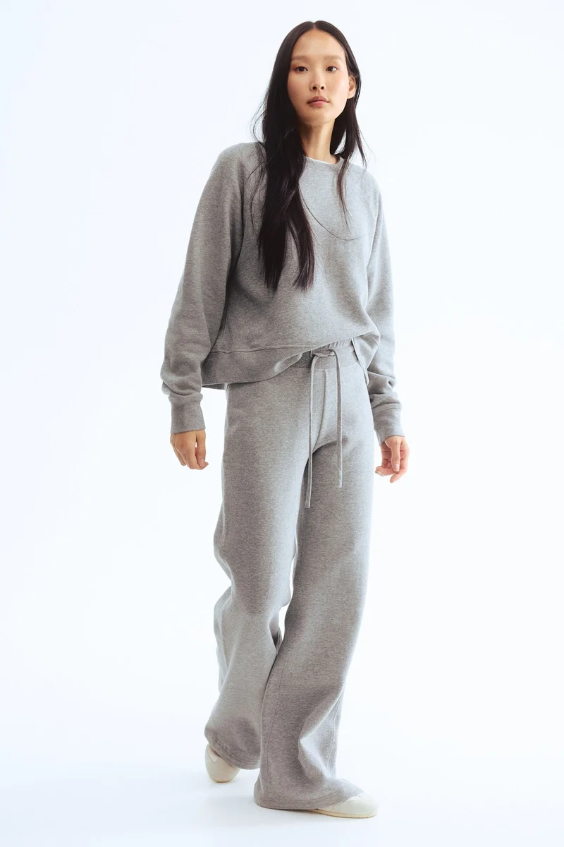 اتش اند ام بنطلون سويت بحافة واسعة