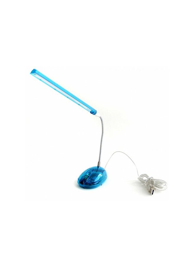 Mini LED Reading Lamp Night Light Book Lights Powered USB Flexible Eye Protection Bedroom Reading Night Lamp Emergency Lighting Decor Color Blue