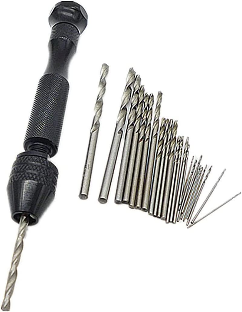YADAV 20 Pcs Mini Micro Twist Drill Bits 05Mm3Mm WAluminum Hand Drill Keyless Chuc - Image 2