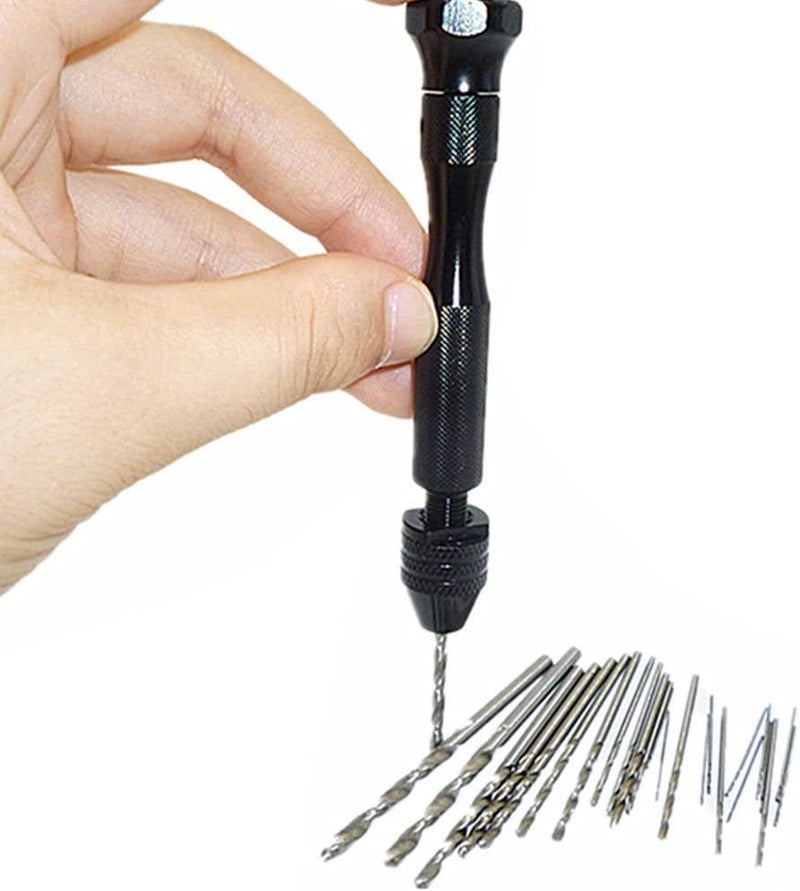 YADAV 20 Pcs Mini Micro Twist Drill Bits 05Mm3Mm WAluminum Hand Drill Keyless Chuc - Image 5
