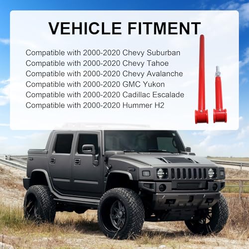 JDMSPEED Adjustable Rear Panhard Track Bar with Polyurethane Bushings Compatible with 2000-2020 GM SUV for Chevy Suburban/Tahoe/Avalanche for Cadillac Escalade, for Hummer H2 - Image 2