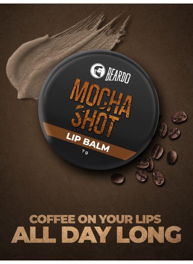 Mocha Lip Balm - Non Tinted Lip Balm for Men - Lip Care for Dry, Chapped and Cracked Lips