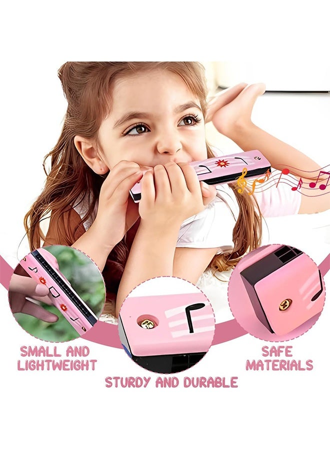 2Pcs Children's Harmonica, 16 hole double row lightweight cartoon harmonica, children's harmonica, adult beginner instrument toy - Image 3