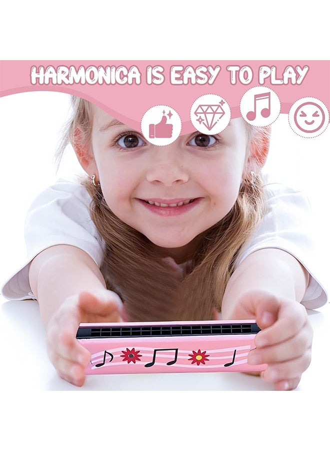 2Pcs Children's Harmonica, 16 hole double row lightweight cartoon harmonica, children's harmonica, adult beginner instrument toy - Image 4