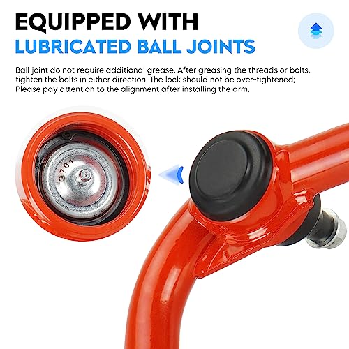 AEagle Front Upper Control Arm Lift 2-4" for Ford F150 2004-2020, with Replace Ball Joints, Adjustable Suspension Kit 4Pcs - Image 2