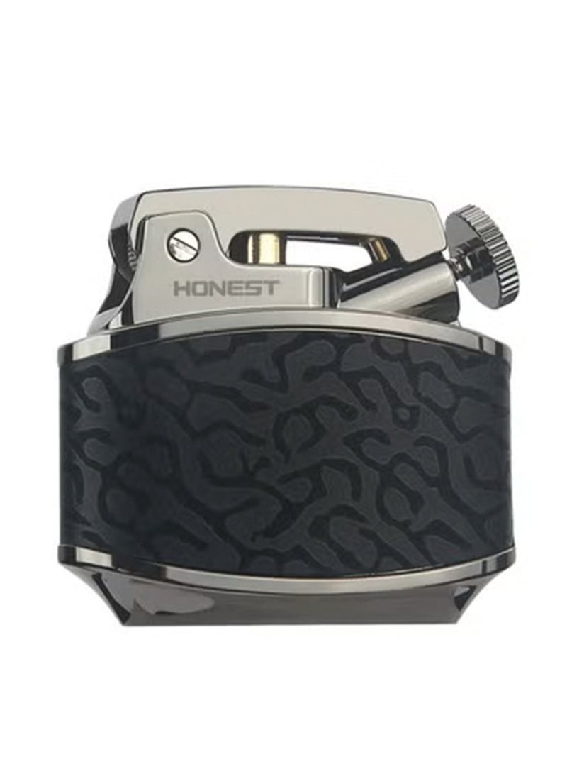 ولاعة كيروسين على الطراز العتيق مزودة بعجلة طحن من القشرة المعدنية ومشعل لهب مفتوح (بدون زيت أو غاز) - Image 1