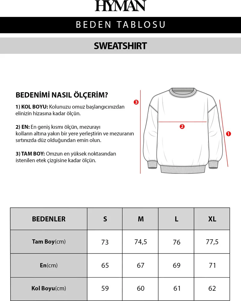 HYMAN Men's Seattle Printed Oversize Sweatshirt