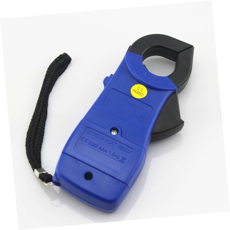 Blue Digital Multimeter Clamp AC DC Voltage Tester with Data Hold LCD Display for Home School Factory Use - Image 4