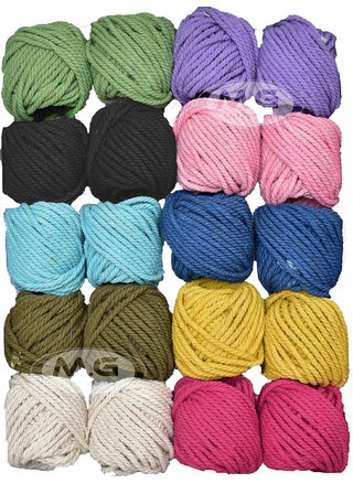 MG ENTERPRISE Cotton Dori Macrame Bubbles Coloured Exclusive Twine Ball Threads String Rope 3 Ply 360 m 30 m Each for Creative Decoration by MG Enterprise - pzsku/Z001EC77E613B98FB25EAZ/45/1746724459/a79b88e8-85c4-4a68-adae-b47c7ad23723