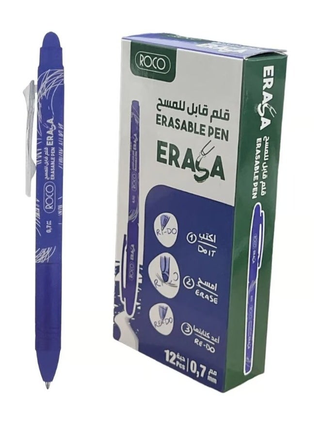 12 Pieces Erasable Pen 0.7mm Blue - pzsku/Z001ED216BB62C120C4F2Z/45/_/1732424258/9511dffe-cf63-4780-9853-0a5be8368158