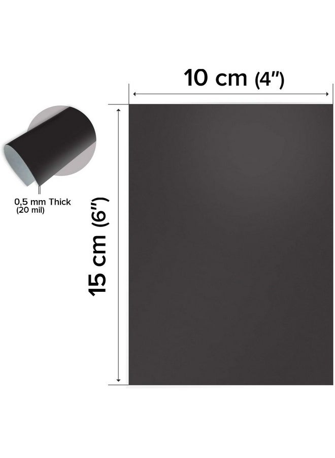X-bet MAGNET Magnetic Sheets with Adhesive Backing - 10 PCs Each 10 cm x 15 cm (4" x 6") - Flexible Magnetic Paper for Craft and DIY - Peel and Stick Magnet Sheets for Picture and Photo Magnets  - Image 4
