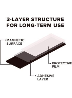X-bet MAGNET Magnetic Sheets with Adhesive Backing - 10 PCs Each 10 cm x 15 cm (4" x 6") - Flexible Magnetic Paper for Craft and DIY - Peel and Stick Magnet Sheets for Picture and Photo Magnets  - Image 2