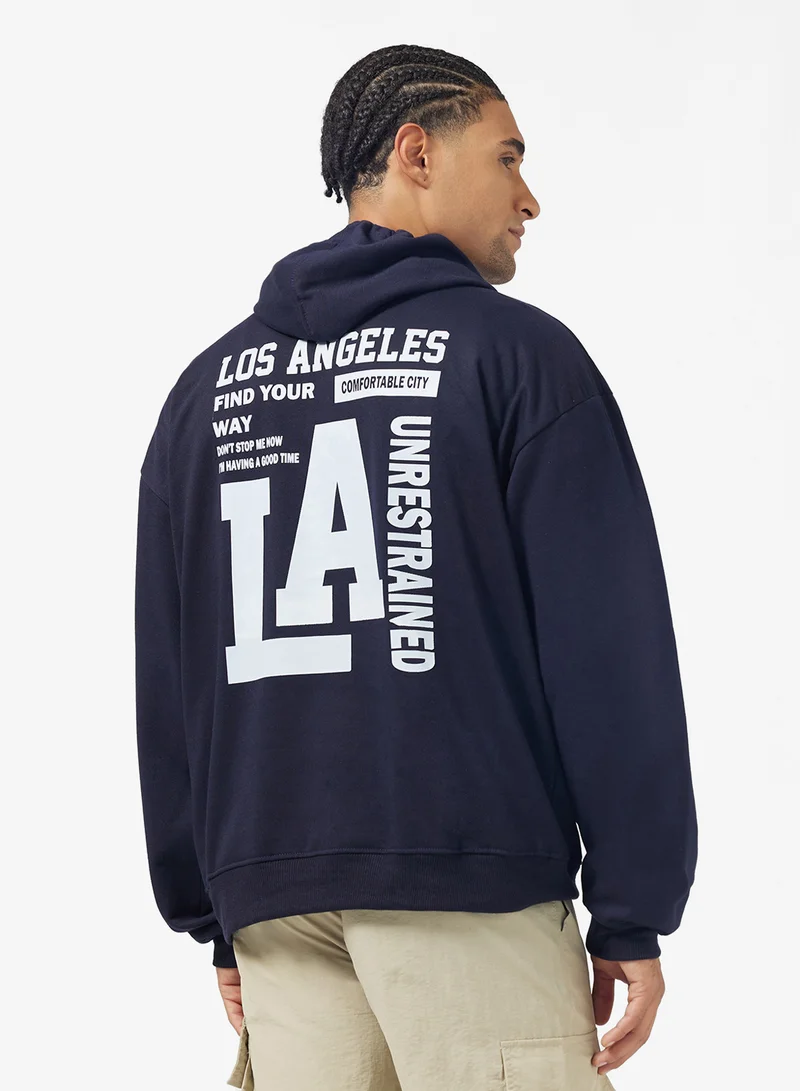سفنتي فايف Back Graphic Hoodie