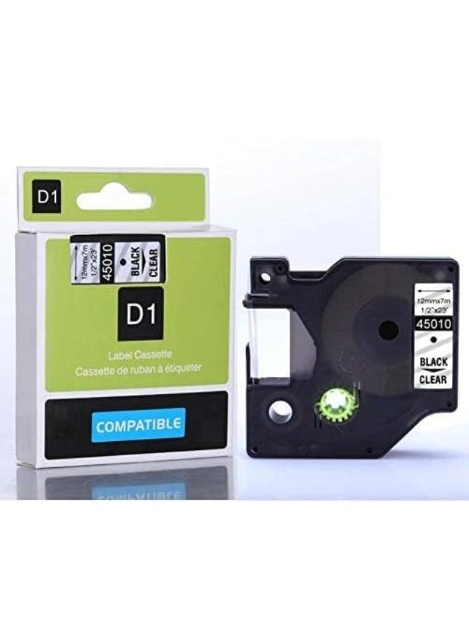 melfi Melfi Dymo D1 Compatible Labeling Tape 45013  12Mm X 7M Refills For Labelmanager And Labelwriter Models  - Image 1