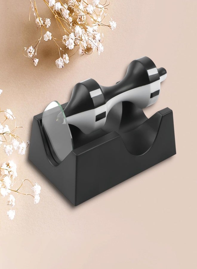 QangBoon Magnetic Levitator Floating Classic Monochrome Spinning Top Anti-Gravity Gyroscope Toy for Office Desk Home Decoration - Image 4