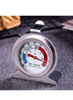 سيوسي thermometer الثلاجة ، 4 عبوة مقياس حرارة الثلاجة سلسلة كلاسيكية كبيرة قرص مقياس الحرارة مع خطاف لل وقاعدة قابلة للسحب للمجمد  - Image 2