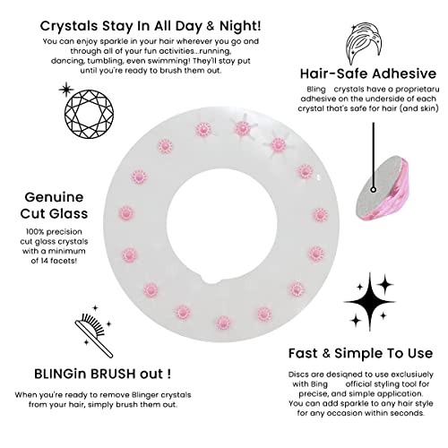 PALAY® Hair Gem Stamper Quick Stapler for Girls - Sparkle Rhinestones Machine With 180pcs Glitter Gems Kit for Kids Adults, Bling Hair Styling Tool in Seconds - Image 4
