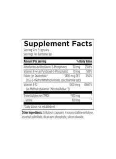 designs for health Homocysteine Supreme - Methylation + Cardiovascular Support Supplement with Folate, Vitamins B12, B2, B6 (P-5-P) + TMG - Non-GMO (120 Capsules)  - Image 5