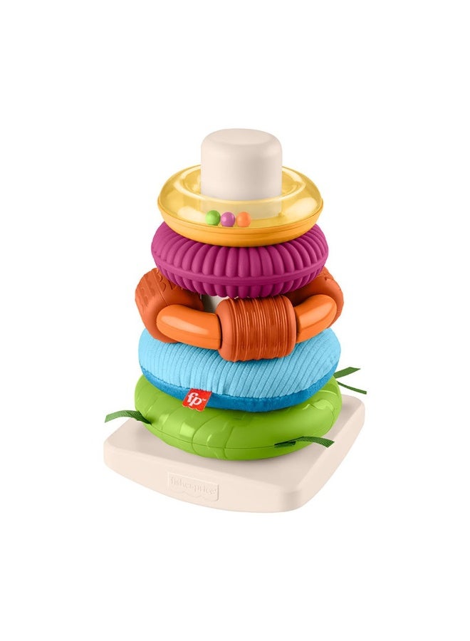 Fisher-Price لعبة stacking Roly-Poly Rock-A-Stack الحسية - Image 2