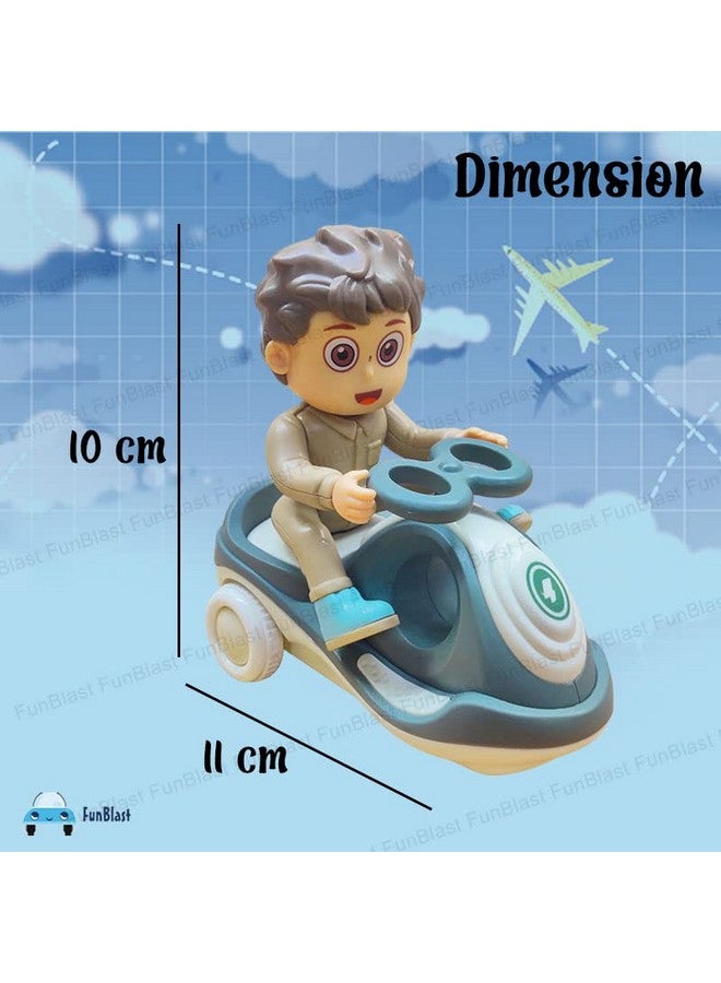 FunBlast Cartoon Mini Swing Car Scooter Toy, Friction Power Vehicle Play Toys, 3+ Years Old Kids, Boys, Multicolor (Pack of 2 Pcs) - Image 2