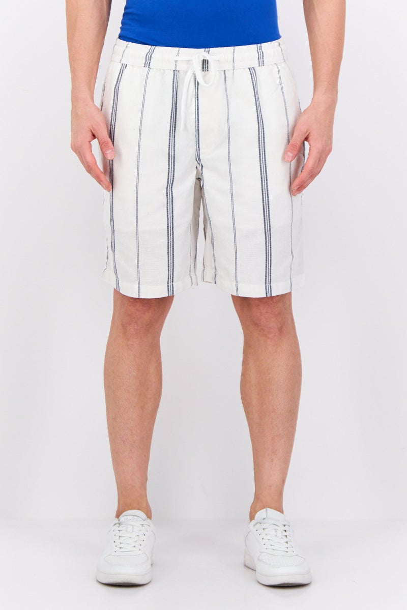 Algspar Men Stripe Basic Shorts, Multicolor - Image 1