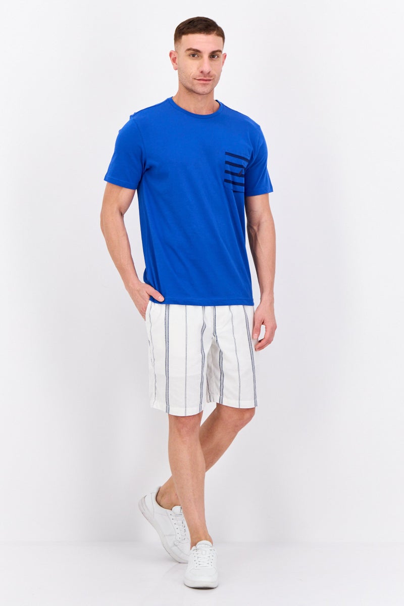 Algspar Men Stripe Basic Shorts, Multicolor - Image 4